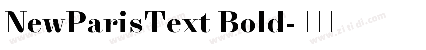 NewParisText Bold字体转换 NewParisText Bold字体转换